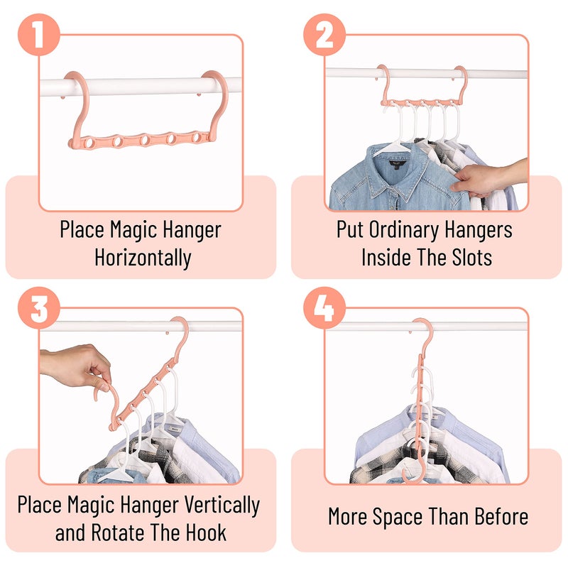 Mr. Pen- Space Saving Hangers, 8 Pack, Boho Colors, Magic Hangers - Image 5